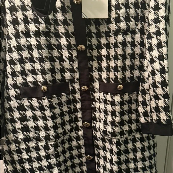 NWT POMANDER PLACE, Coco Tweed Bow Dress, XL - Picture 9 of 15